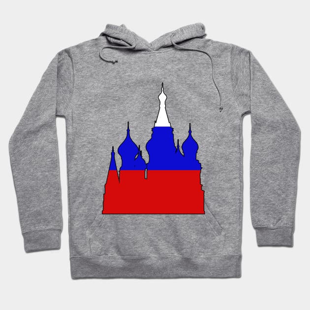 Russia - Cathedral (Flag) _028 Hoodie by Tridaak